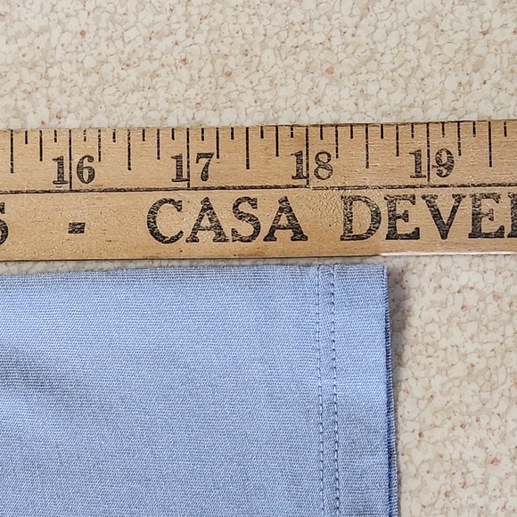 Pure Jill Boat Neck Tunic Size M Soft Modal Cotton Layered Hem Misty Blue - Picture 6 of 8